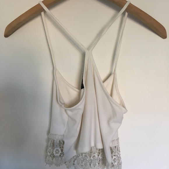 White Crop Tank - Picture 2 of 4
